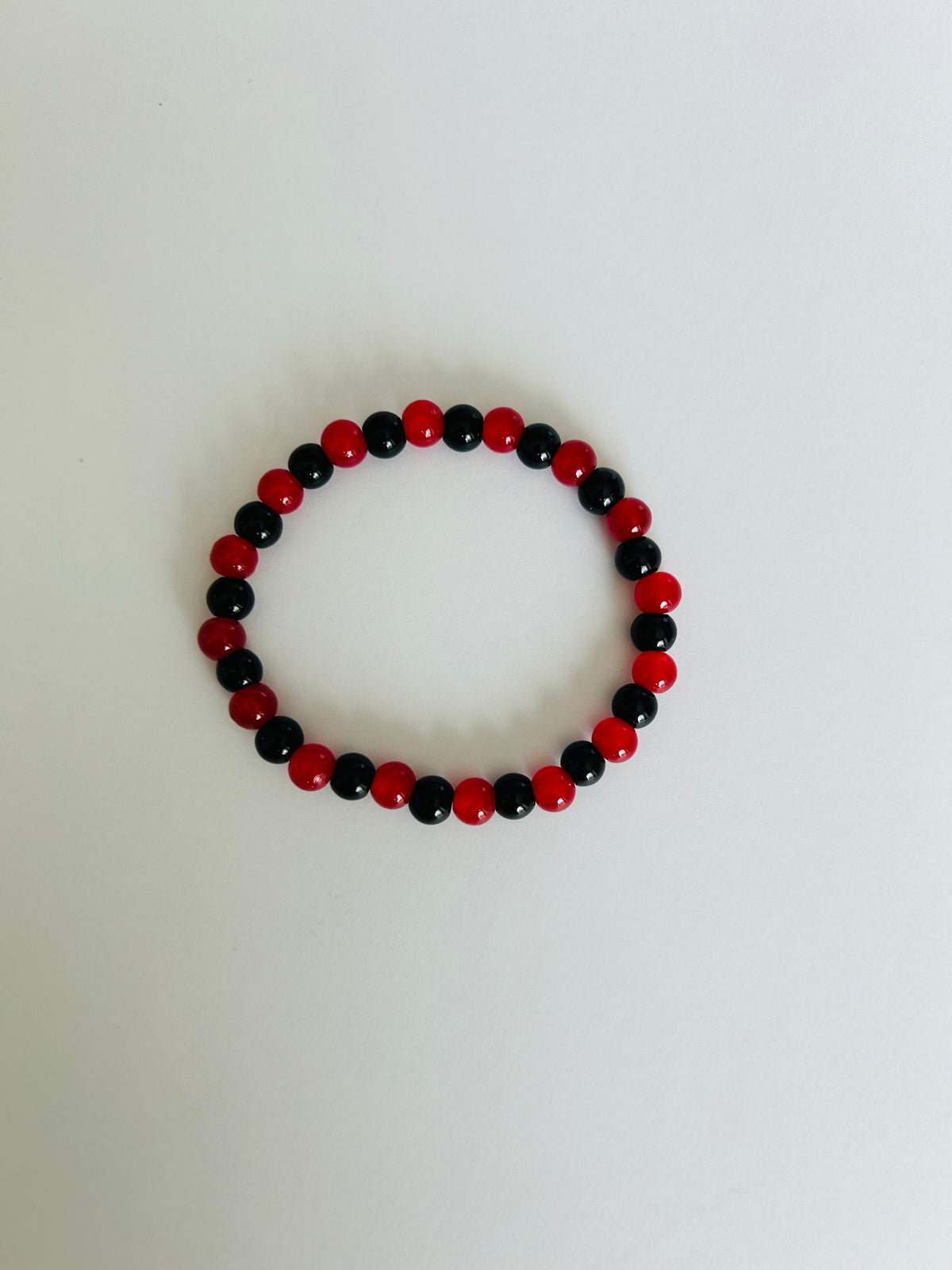 Glass Dual Colored Glass Bead Bracelet