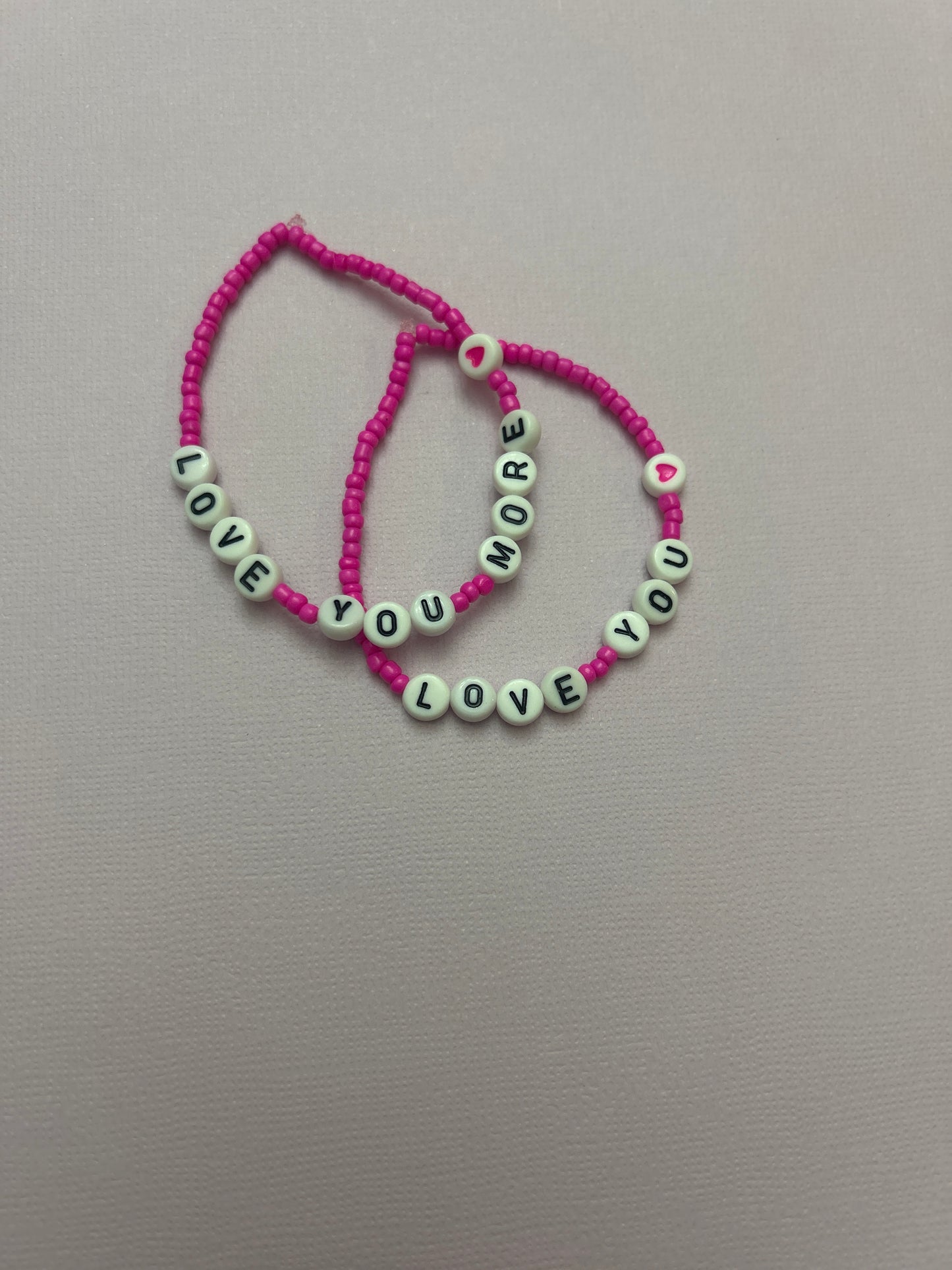 Love you- more bracelet set