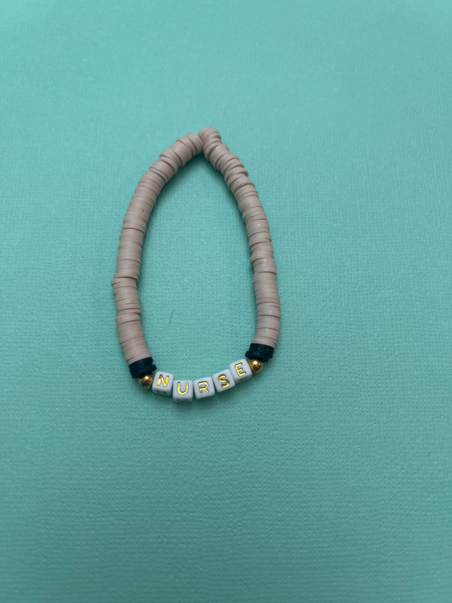 Nurse Clay Bead Bracelet