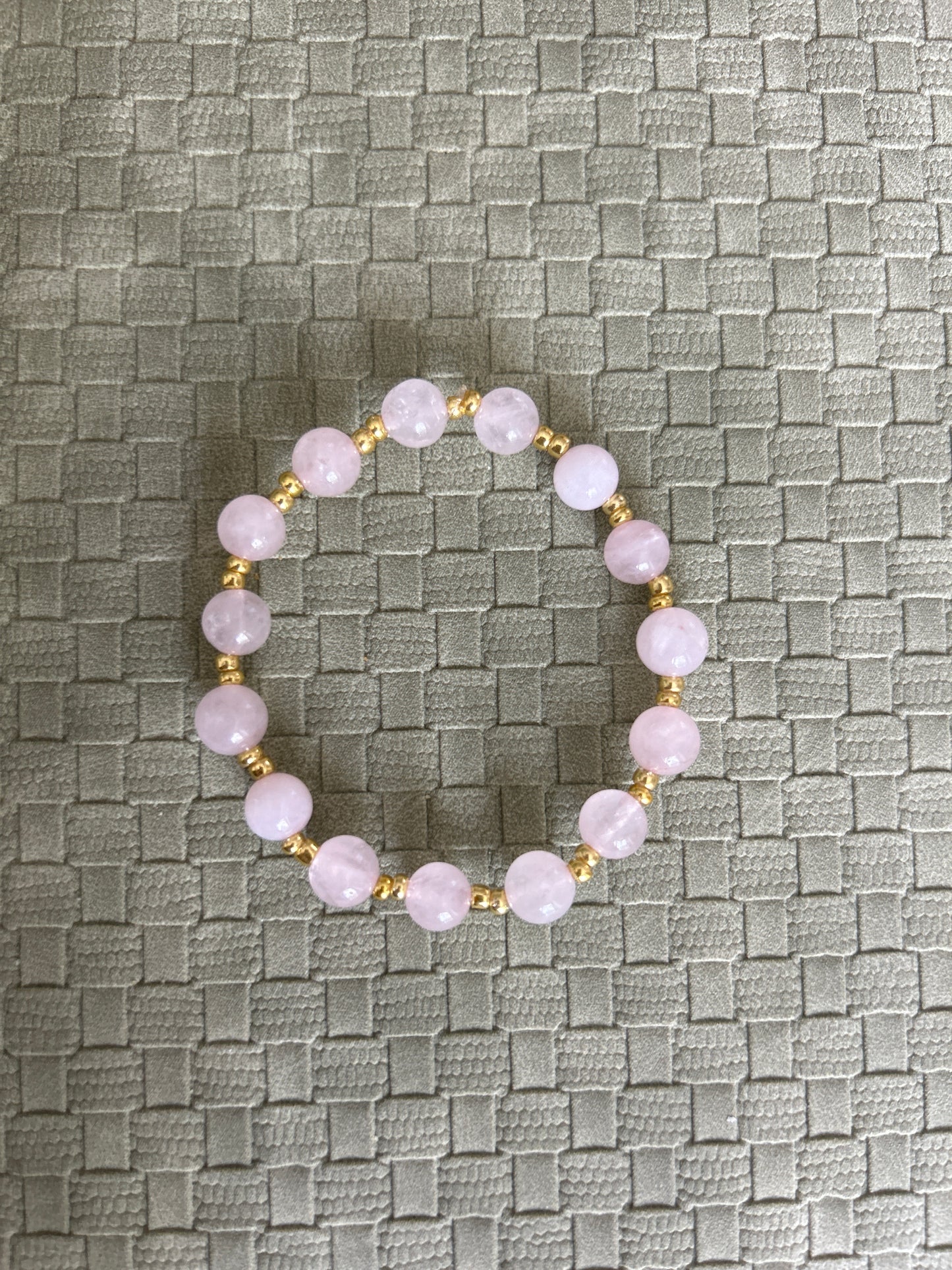 Rose Quartz Beaded Bracelet