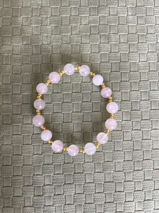Rose Quartz Beaded Bracelet