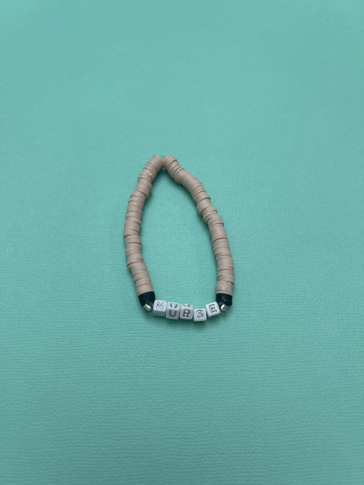 Nurse Clay Bead Bracelet
