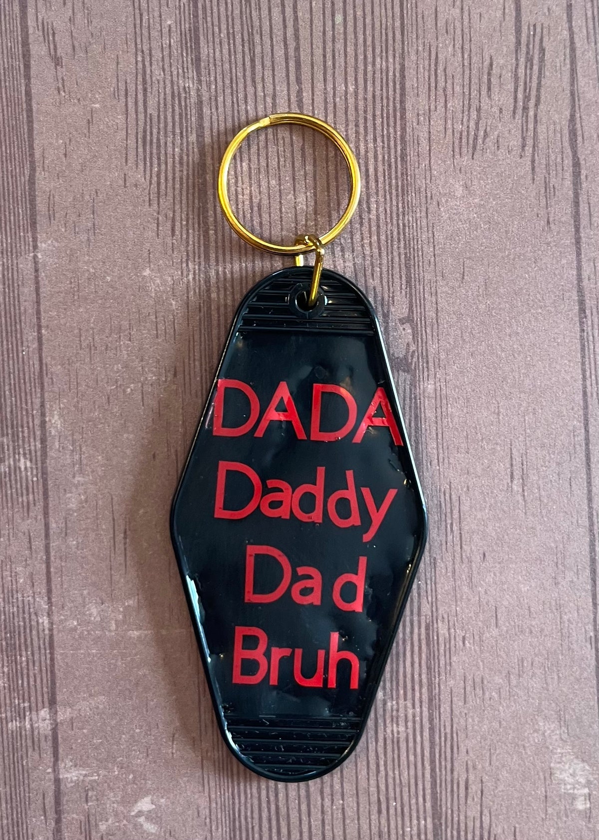 Fathers motel keychain