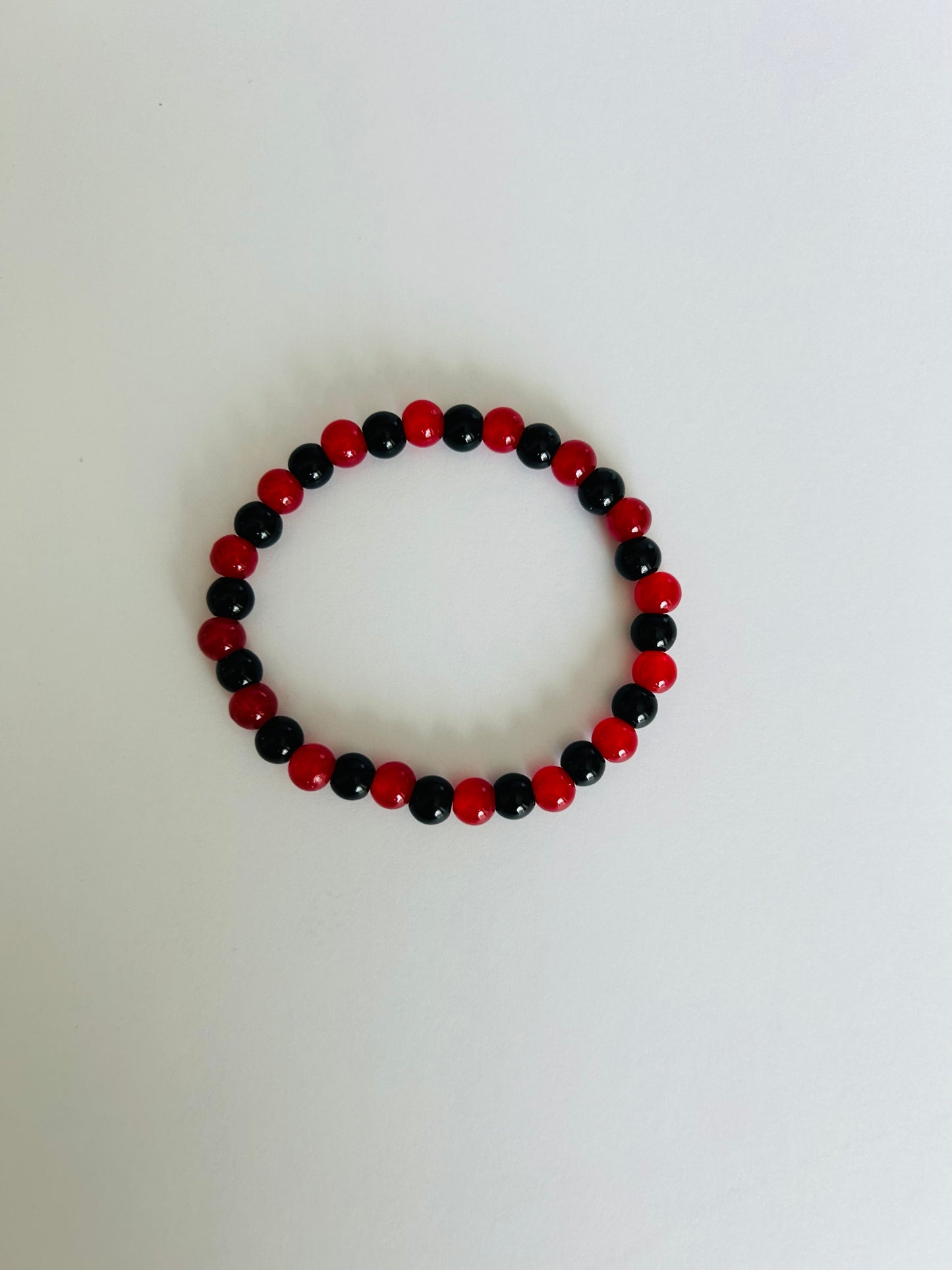 Glass Dual Colored Glass Bead Bracelet