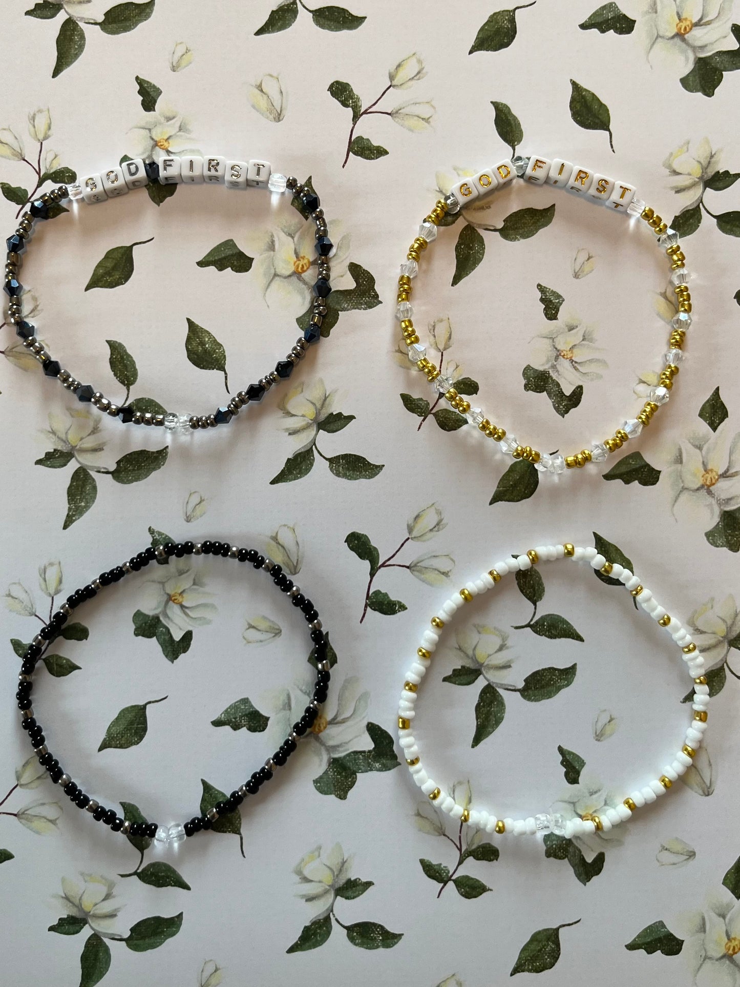 “God First”Stacked Bracelets set