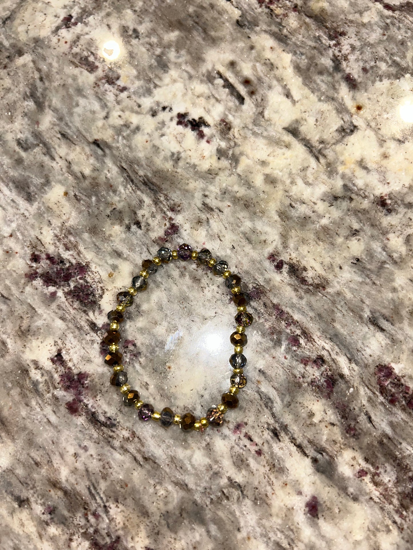 Gold and bronze accent bracelet