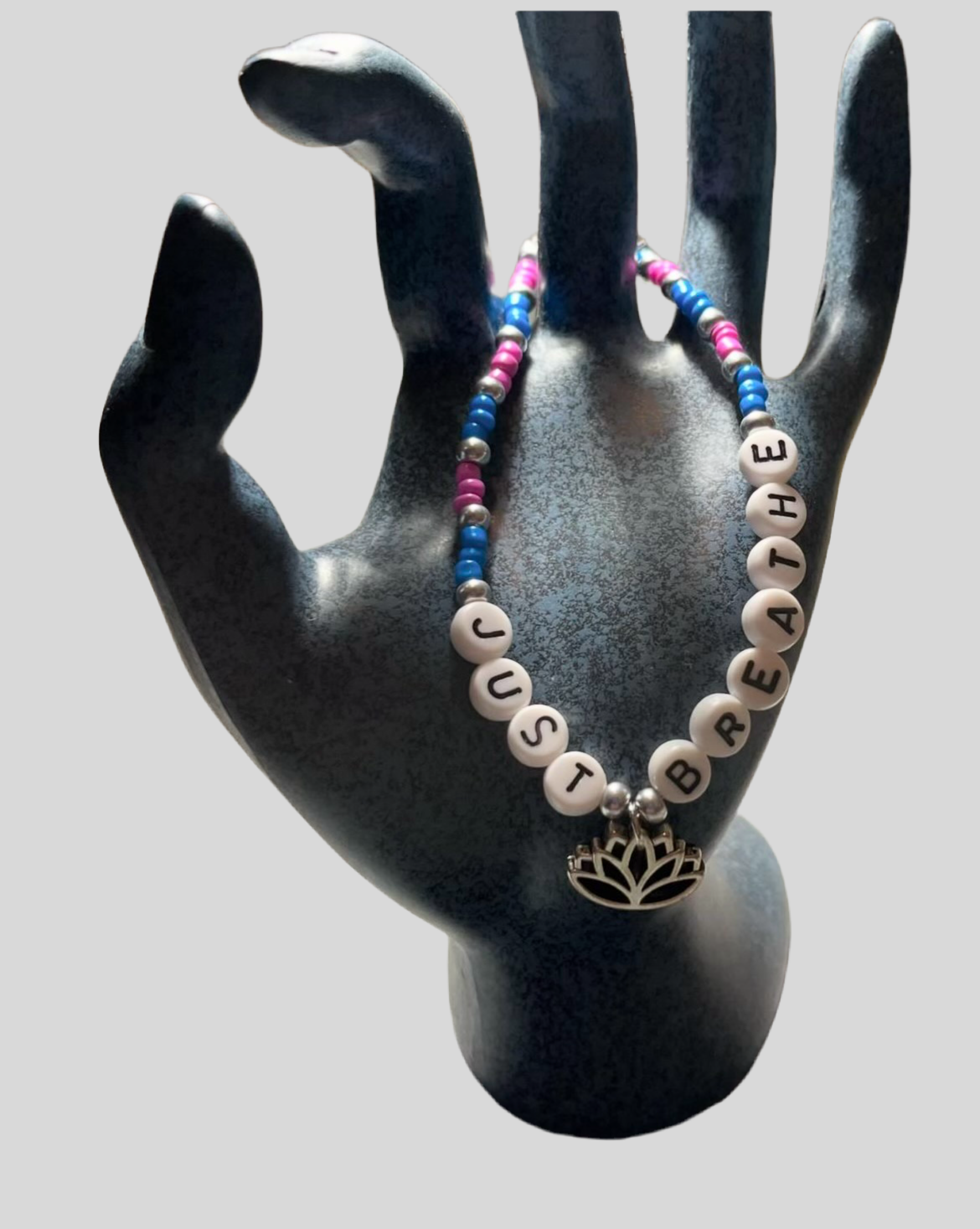 Just Breathe Beaded Bracelet