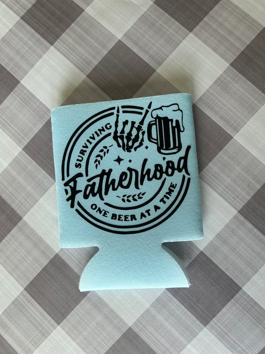 Fatherhood cup koozie
