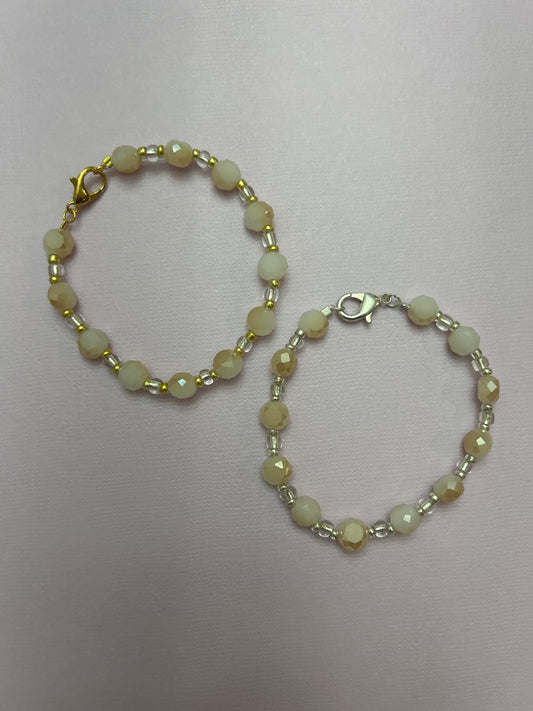 Champagne accent bracelet