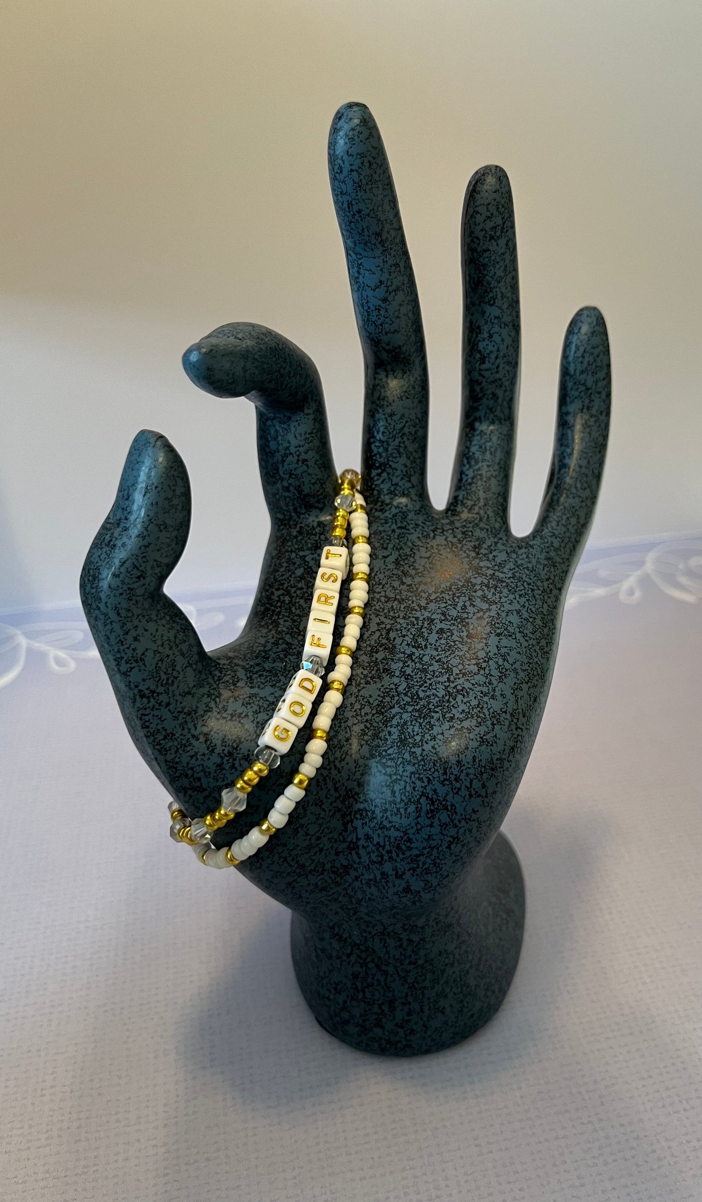 “God First”Stacked Bracelets set