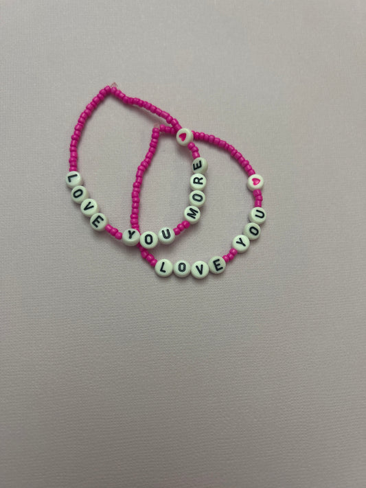 Love you- more bracelet set