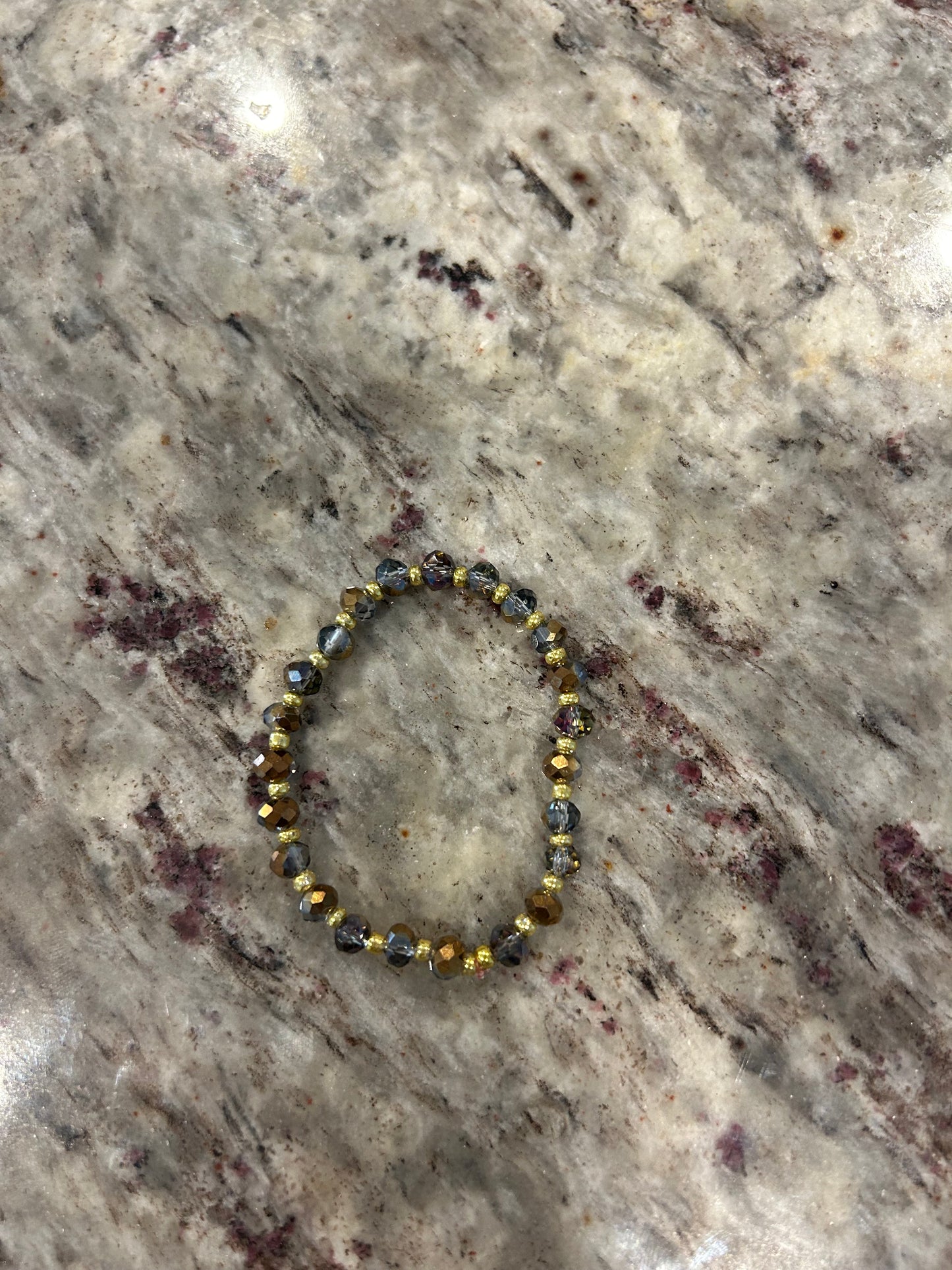 Gold and bronze accent bracelet