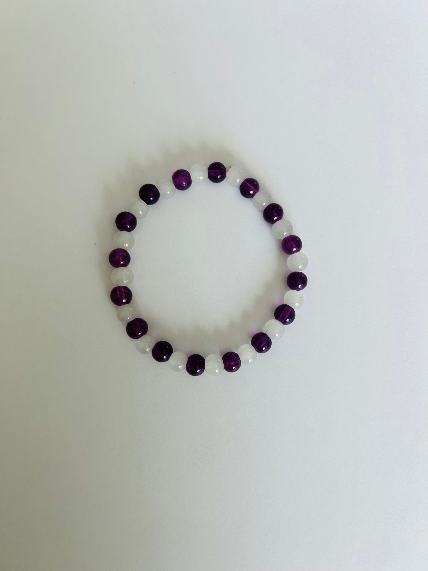 Glass Dual Colored Glass Bead Bracelet